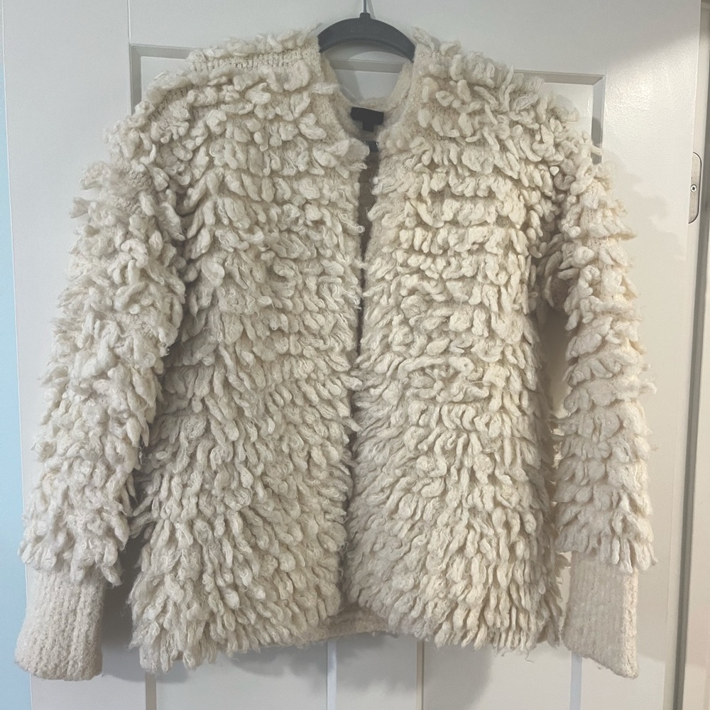 J Crew Collection Wool/Alpaca Shag Jacket